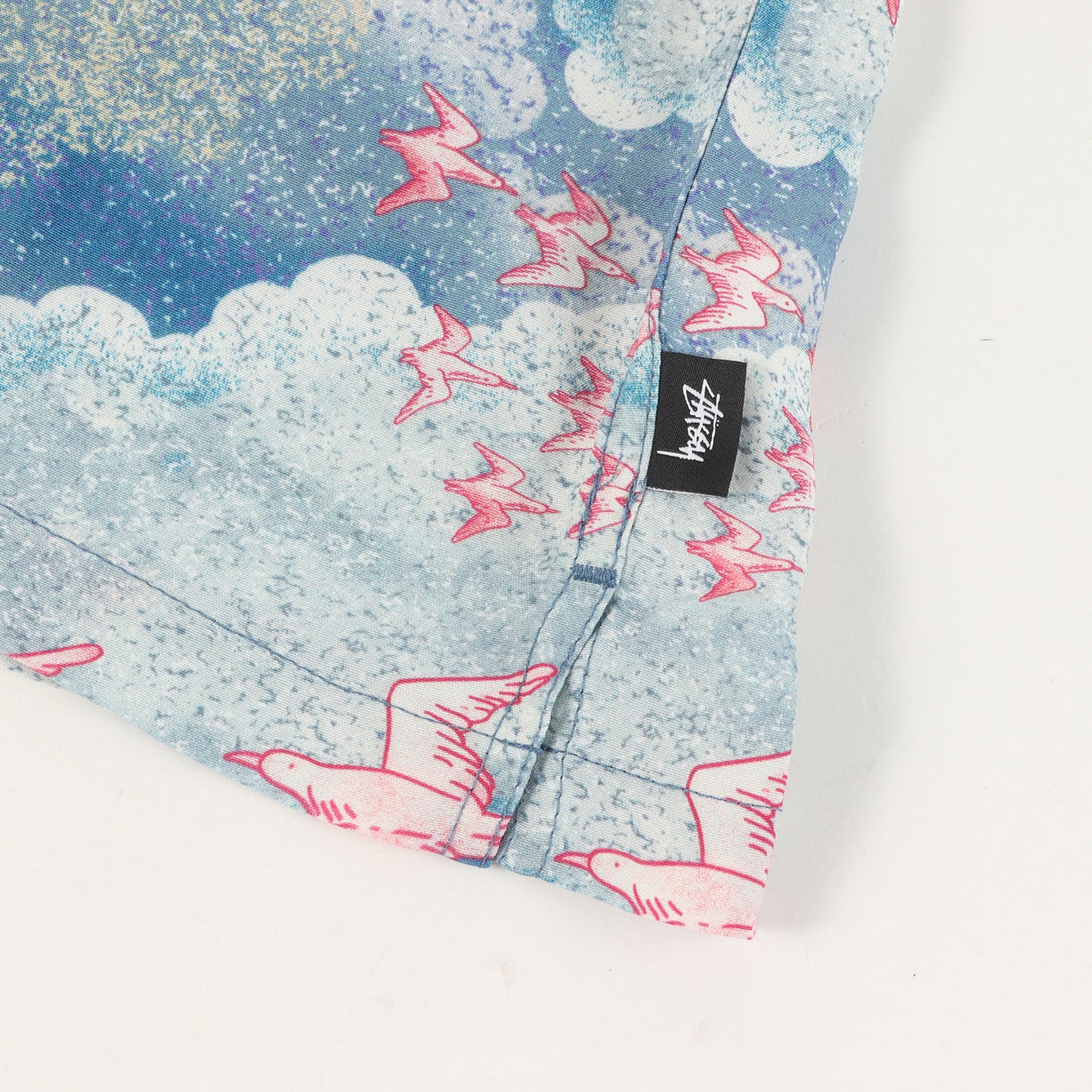 バード柄 レーヨン アロハシャツ(CLOUD AND BIRDS SHIRT)