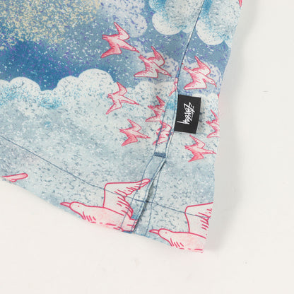 バード柄 レーヨン アロハシャツ(CLOUD AND BIRDS SHIRT)