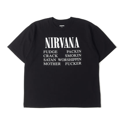 24SS ×NIRVANA アートワークロゴ クルーネック Tシャツ (NH X NIRVANA.TEE SS-4)