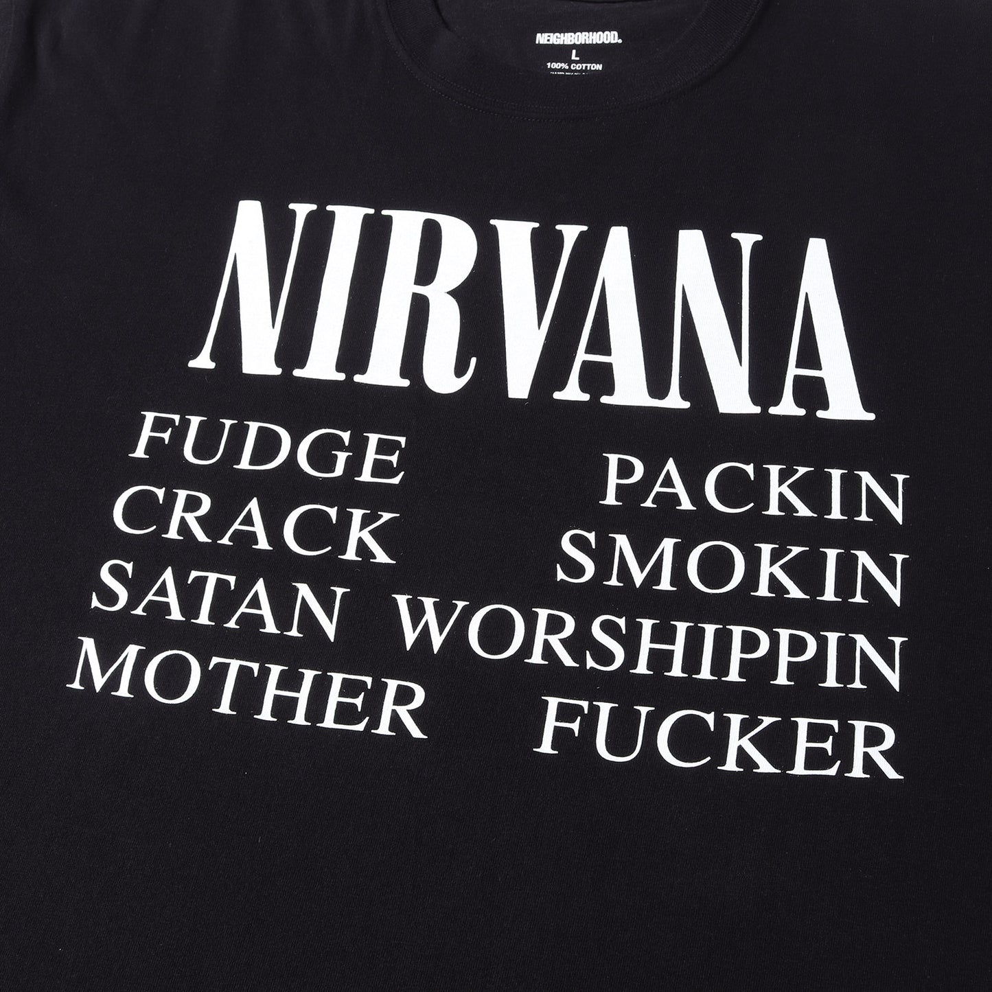 24SS ×NIRVANA アートワークロゴ クルーネック Tシャツ (NH X NIRVANA.TEE SS-4)