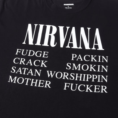 24SS ×NIRVANA アートワークロゴ クルーネック Tシャツ (NH X NIRVANA.TEE SS-4)