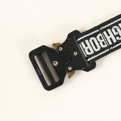 20AW ブランドロゴ ワンタッチバックル ベルト(JQ. LOGO / E-BELT)