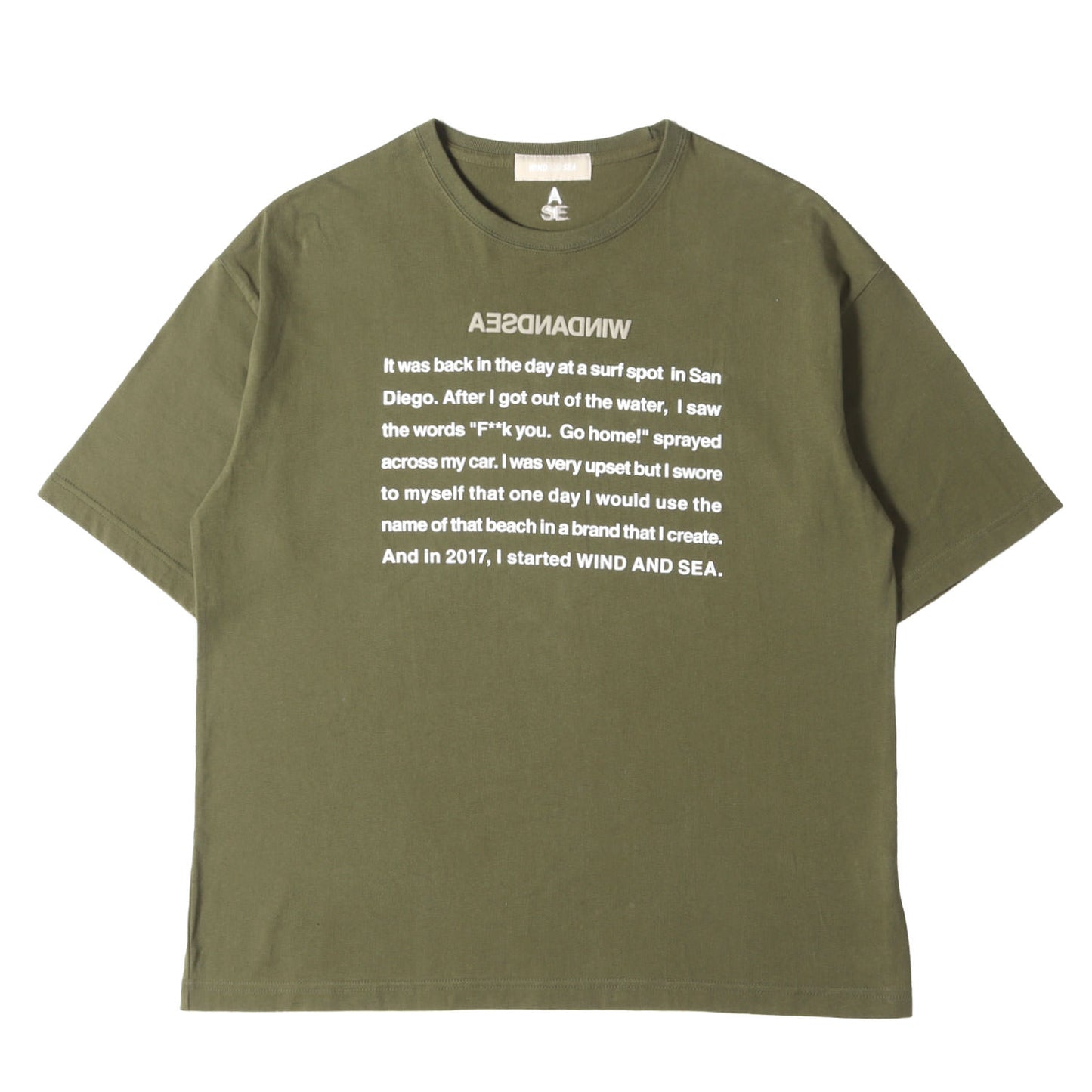 発泡プリント クルーネック Tシャツ