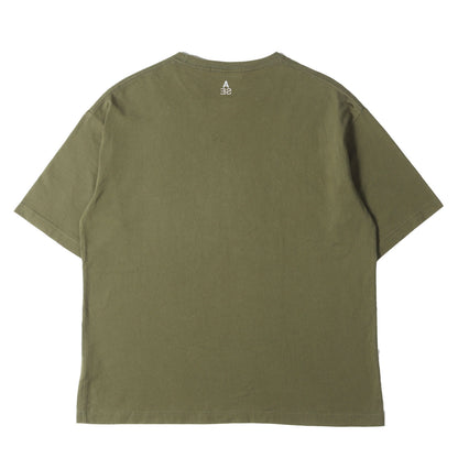 発泡プリント クルーネック Tシャツ