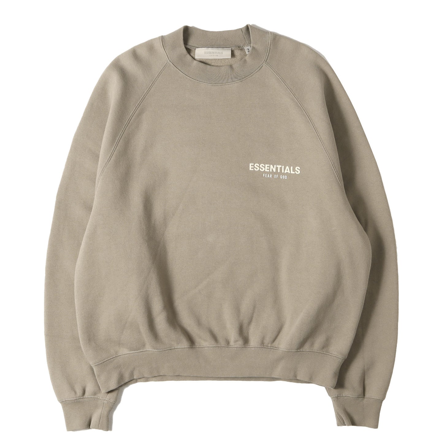 FOG ESSENTIALS フロッキープリント ラグラン スウェット