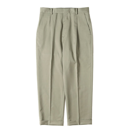 22AW ×DORMEUIL プリーツ スラックスパンツ(PLEATED TROUSERS)