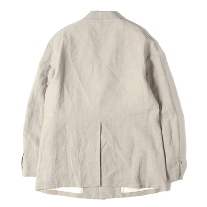 25SS リネン/ウール オーバーサイズ ブレザー / テーラードジャケット(LINEN WOOL RELAX FIT 1BUTTON BLAZER)