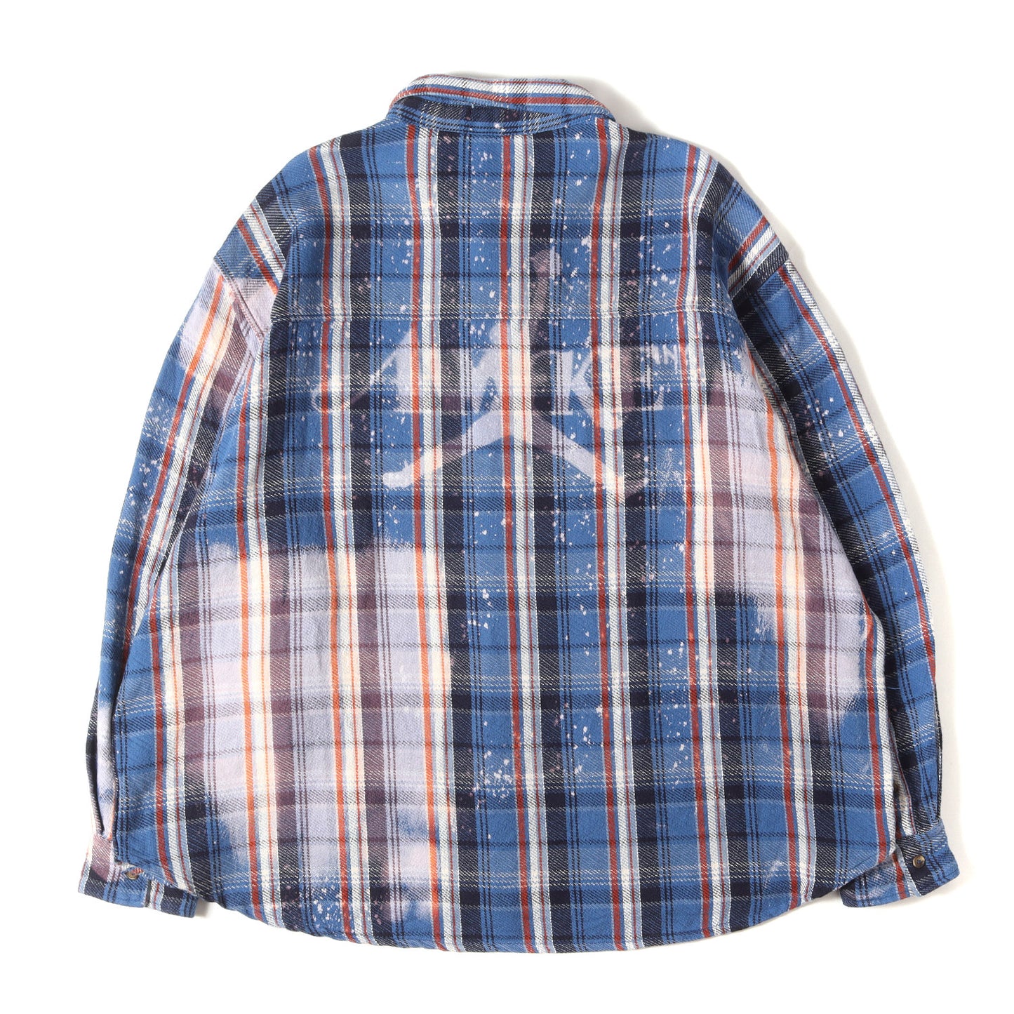 24SS ×Awake NY JORDAN ブリーチ加工 ヘビー チェックネルシャツ(M J AWNY FLANNEL)