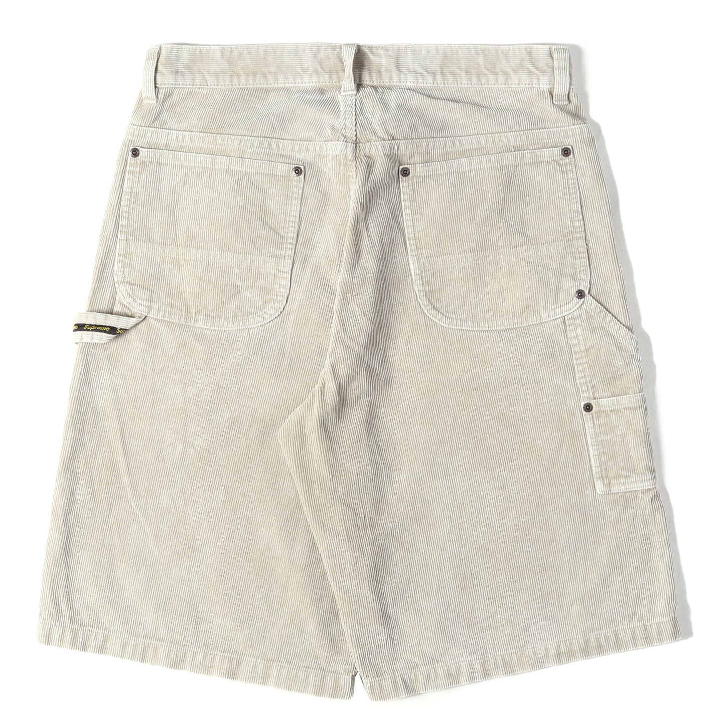 24SS ブリーチ加工 コーデュロイ ダブルニー ペインターショーツ(Washed Corduroy Double Knee Painter Short)