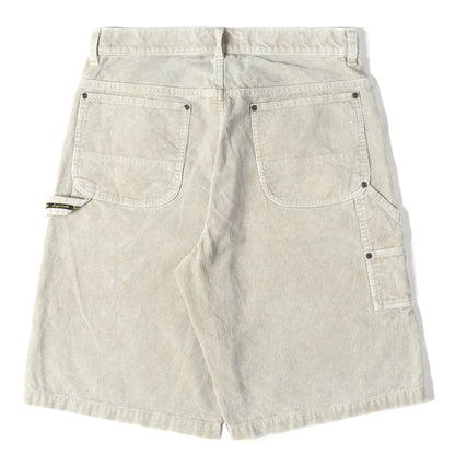 24SS ブリーチ加工 コーデュロイ ダブルニー ペインターショーツ(Washed Corduroy Double Knee Painter Short)