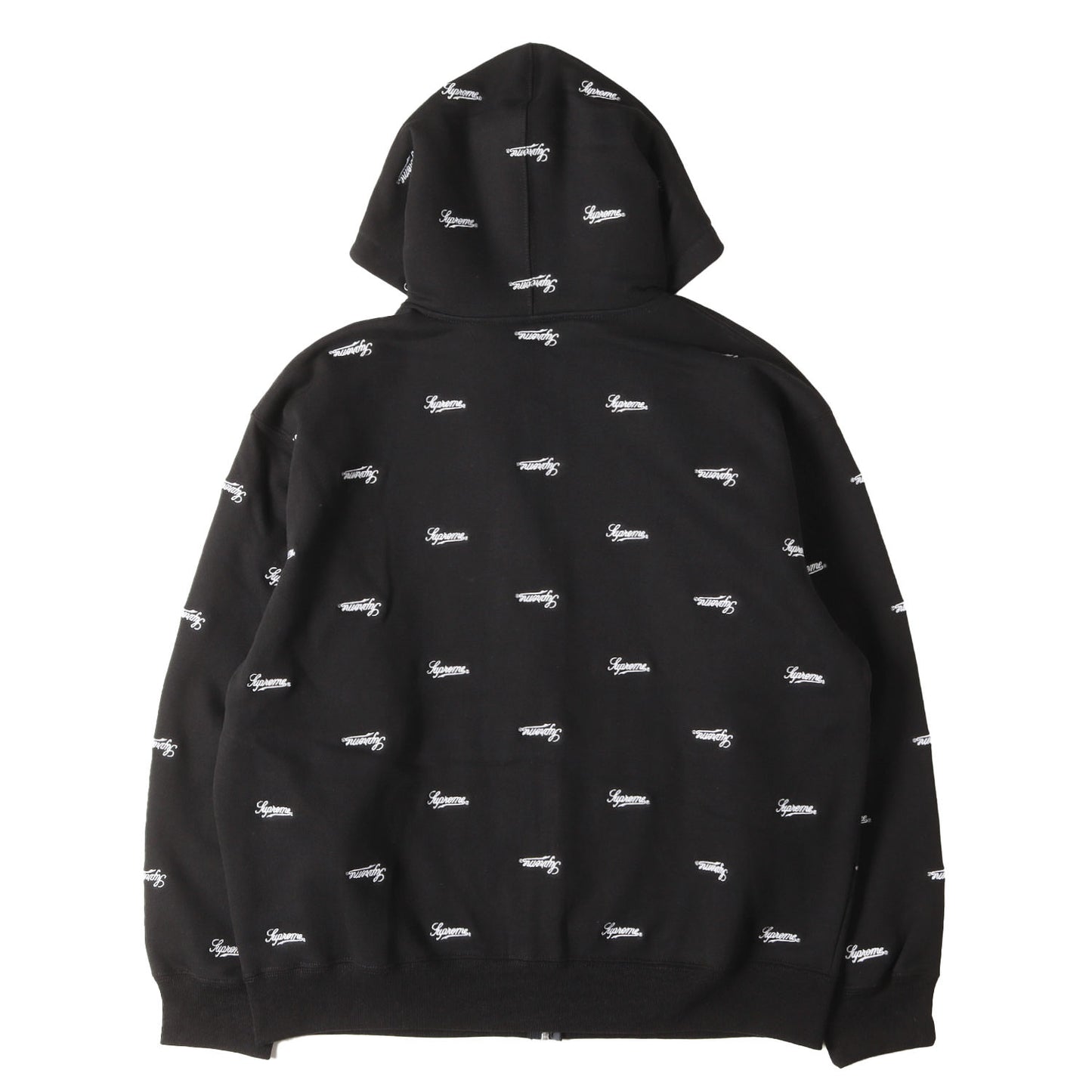 25AW スクリプトロゴ刺繍柄 ジップ スウェットパーカー(Repeat Script Zip Up Hooded Sweatshirt )