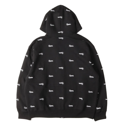 25AW スクリプトロゴ刺繍柄 ジップ スウェットパーカー(Repeat Script Zip Up Hooded Sweatshirt )