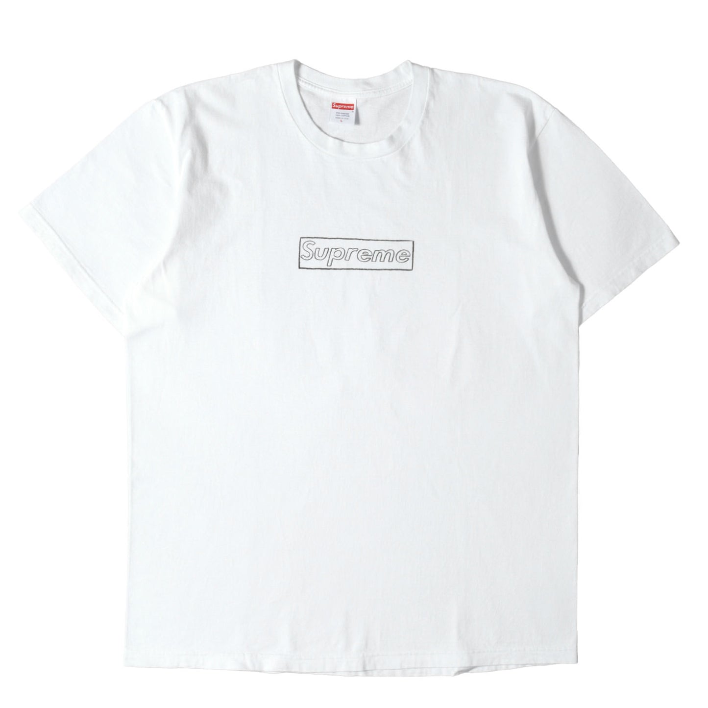 21SS ×KAWS チョークBOXロゴ Tシャツ(Chalk Box Logo Tee)