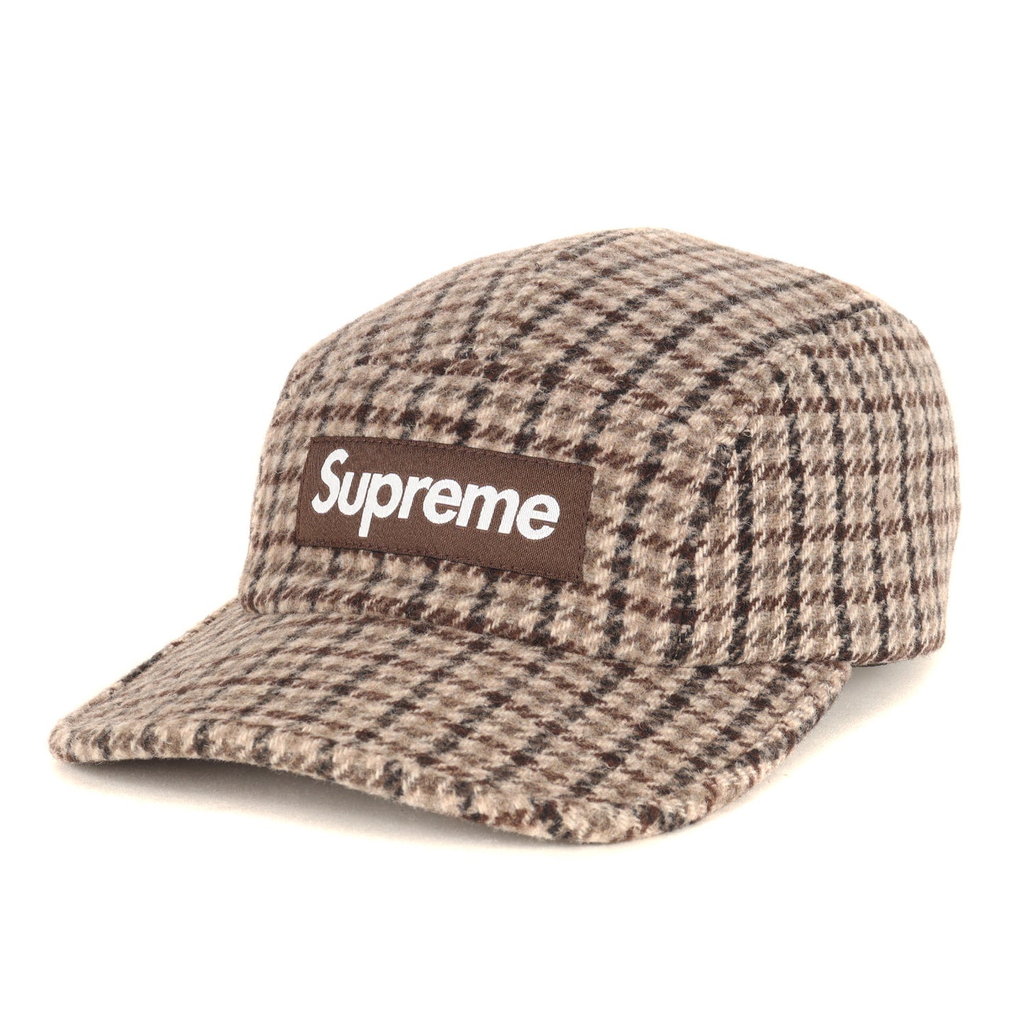 23AW ×Bellandi 千鳥格子 ウール BOXロゴ キャンプキャップ(Houndstooth Wool Camp Cap)