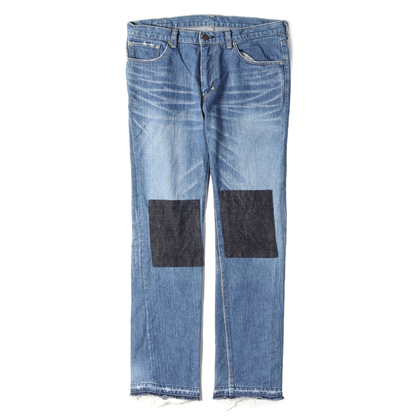 03SS カート期 ヴィンテージ加工 パッチ デニムパンツ