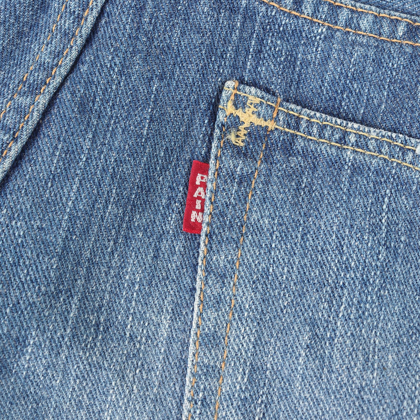 03SS カート期 ヴィンテージ加工 パッチ デニムパンツ
