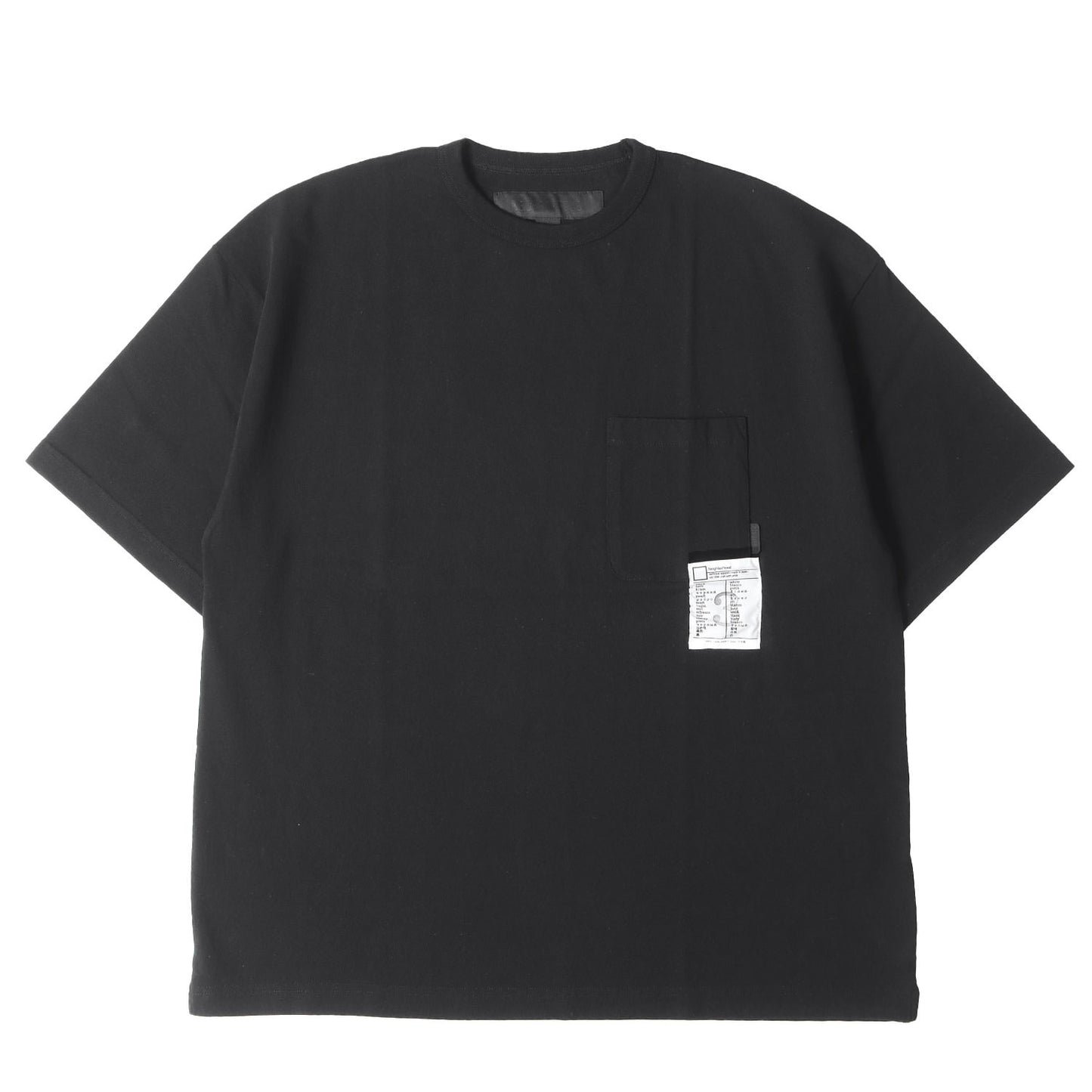 25SS BLACK & WHITE プレーン ヘビー ポケット Tシャツ(BW CREWNECK-P SS)