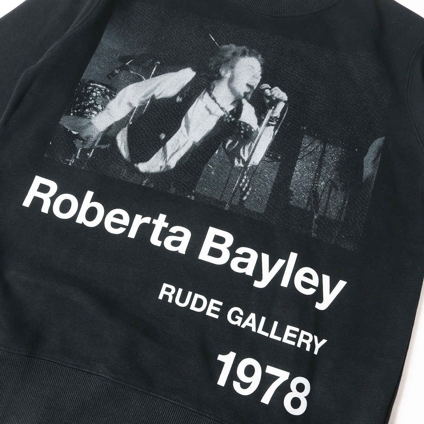 23SS ×Roberta Bayley ジョニー・ロットン フォト スウェット(CREW SW at WINTERLAND)