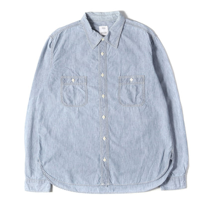コットン/シルク シャンブレー ワークシャツ(LUMBER SHIRT)