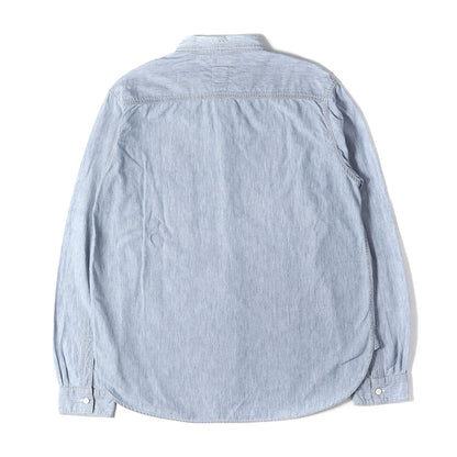コットン/シルク シャンブレー ワークシャツ(LUMBER SHIRT)