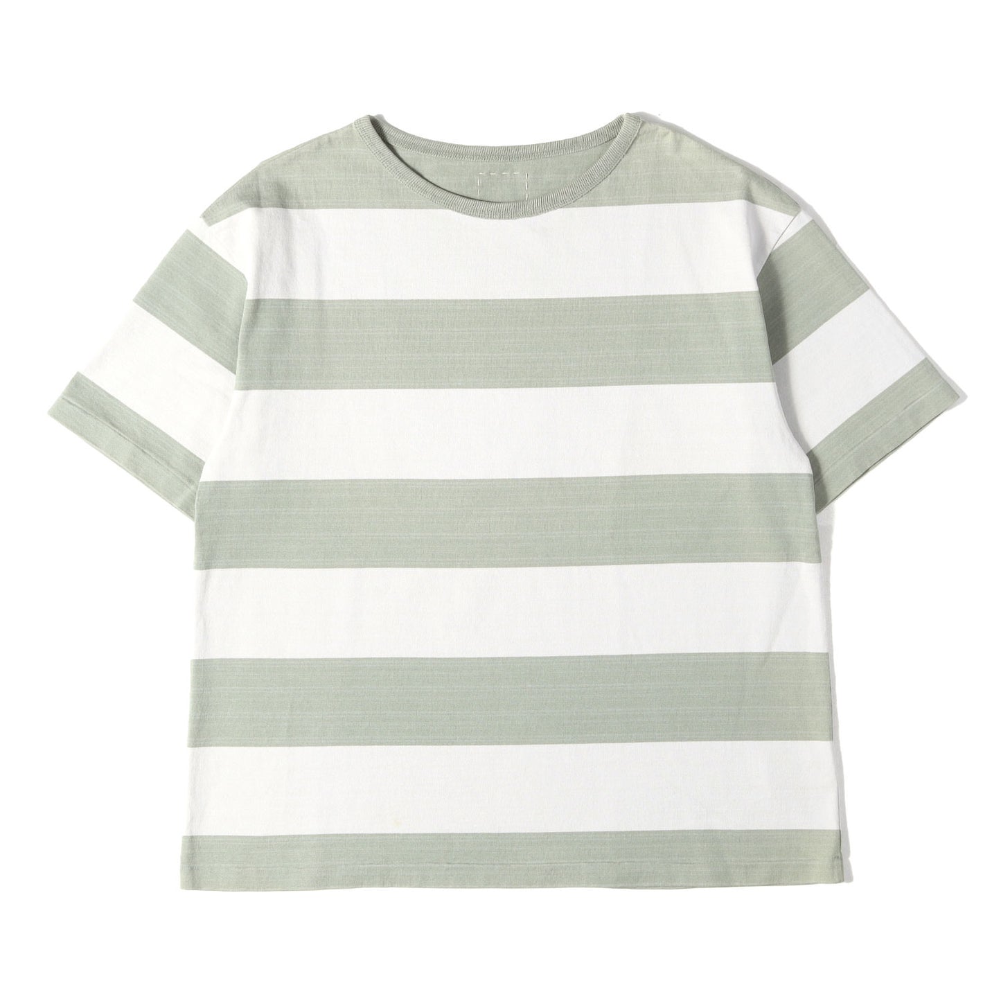 23SS オーバーサイズ ボーダー ヘビー Tシャツ(BROADER TEE S/S RUGGER)