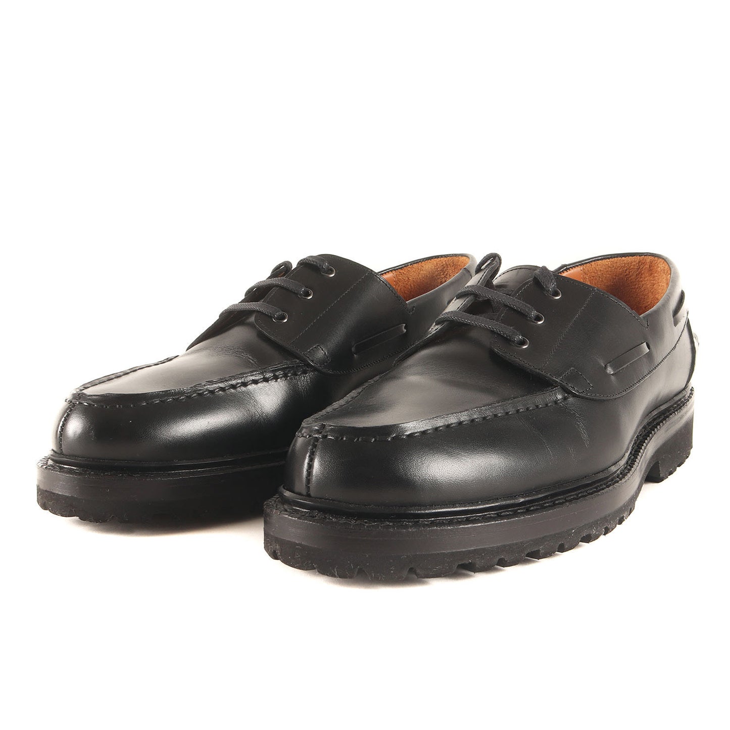 23SS ×JALAN SRIWIJAYA カーフレザー ボートシューズ(LEATHER BOAT SHOES)