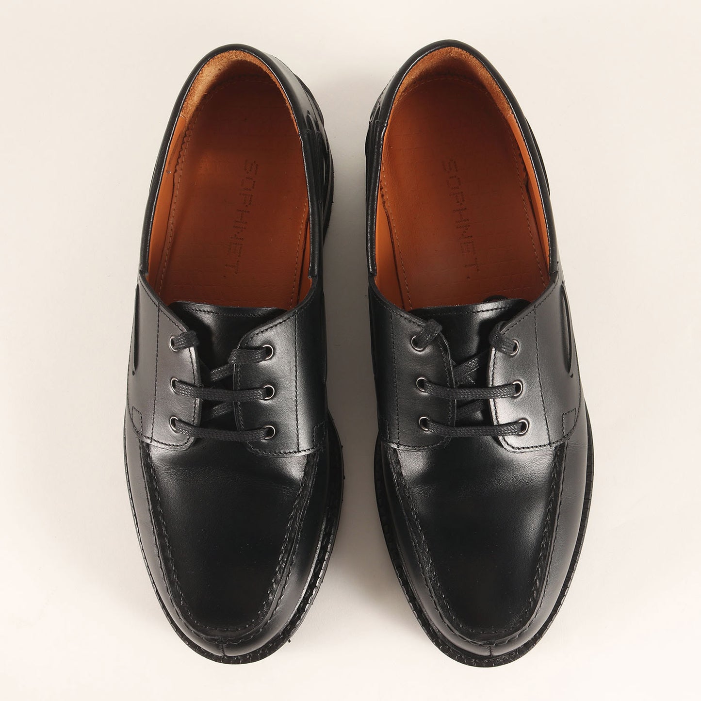 23SS ×JALAN SRIWIJAYA カーフレザー ボートシューズ(LEATHER BOAT SHOES)