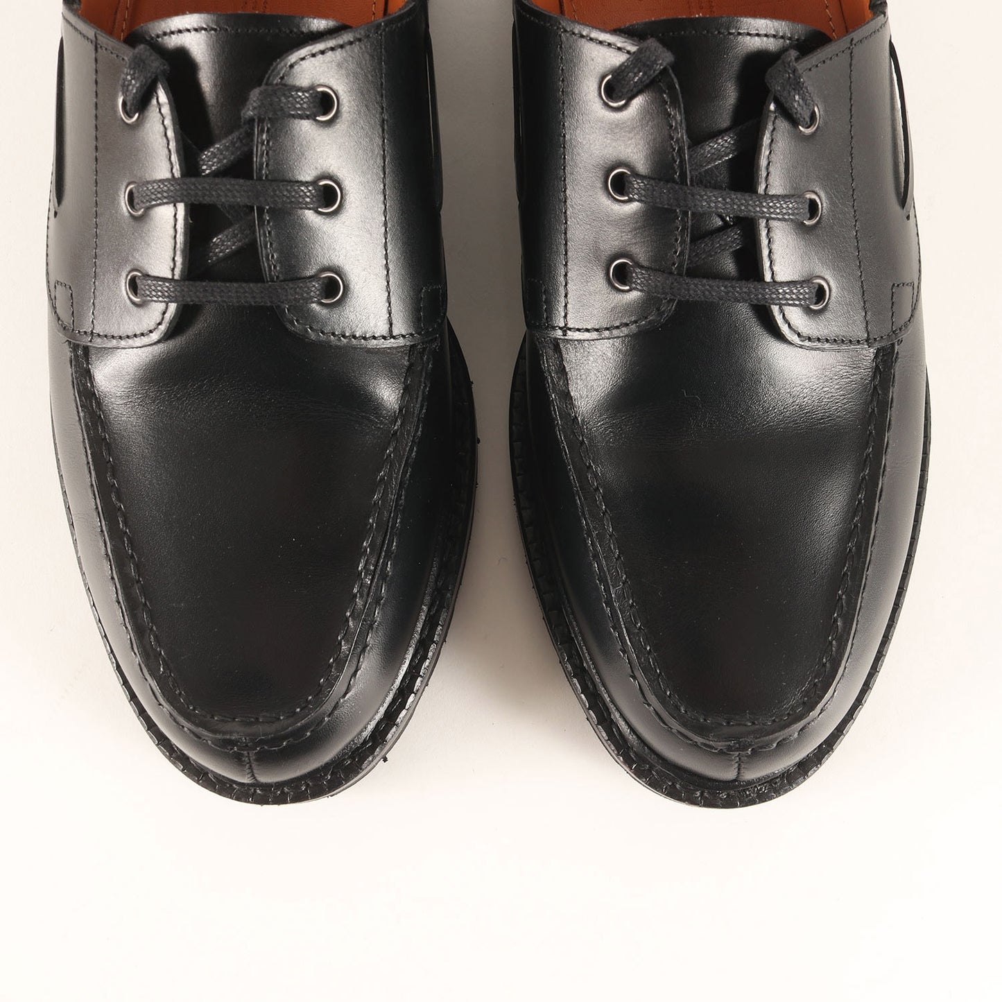 23SS ×JALAN SRIWIJAYA カーフレザー ボートシューズ(LEATHER BOAT SHOES)