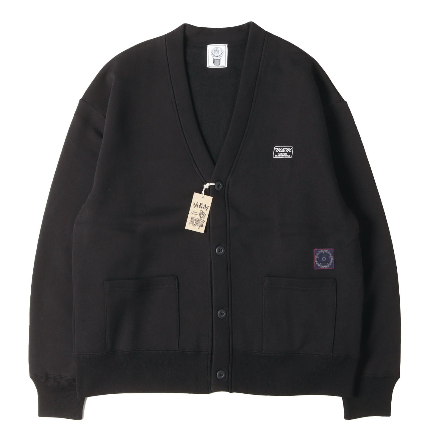 22AW ロゴ刺繍 スウェット カーディガン(SWEAT CARDIGAN)