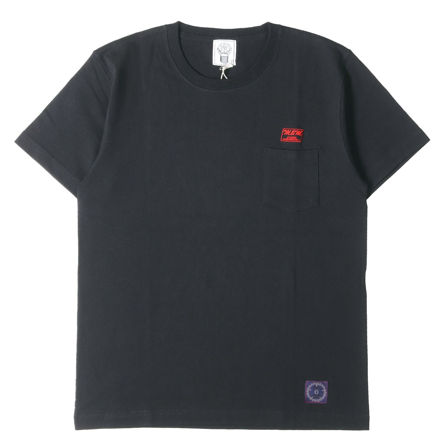 22SS ブランドロゴ刺繍 ポケット Tシャツ