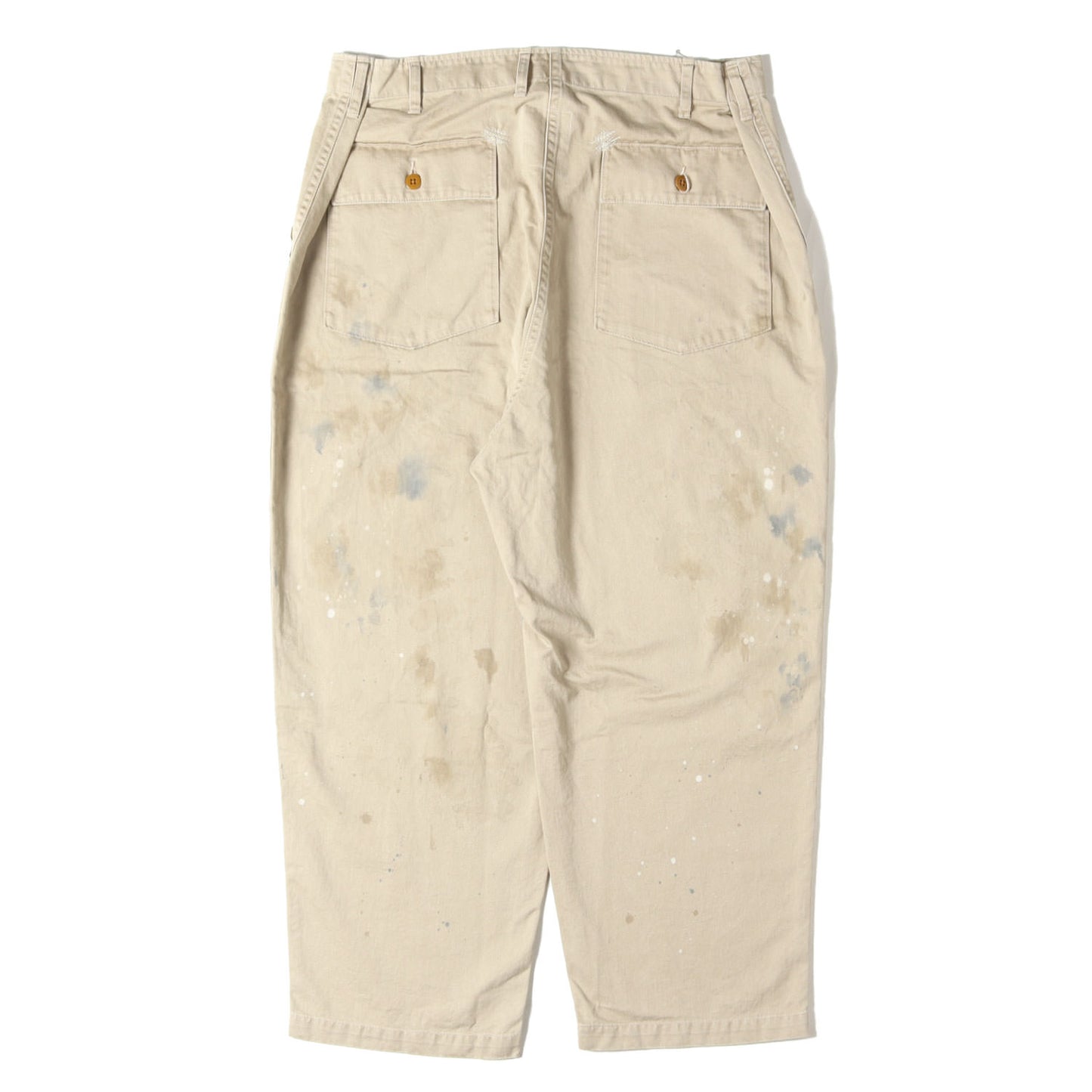 22AW ×BEAMS ヴィンテージ加工 アーミー ベイカーパンツ(ARMY BAKER PANTS)