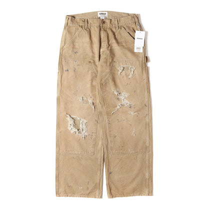 25AW ×BEAMS ヴィンテージ加工 ダブルニー ダック ペインターパンツ(DUCK PAINTER PANTS HARD AGED)