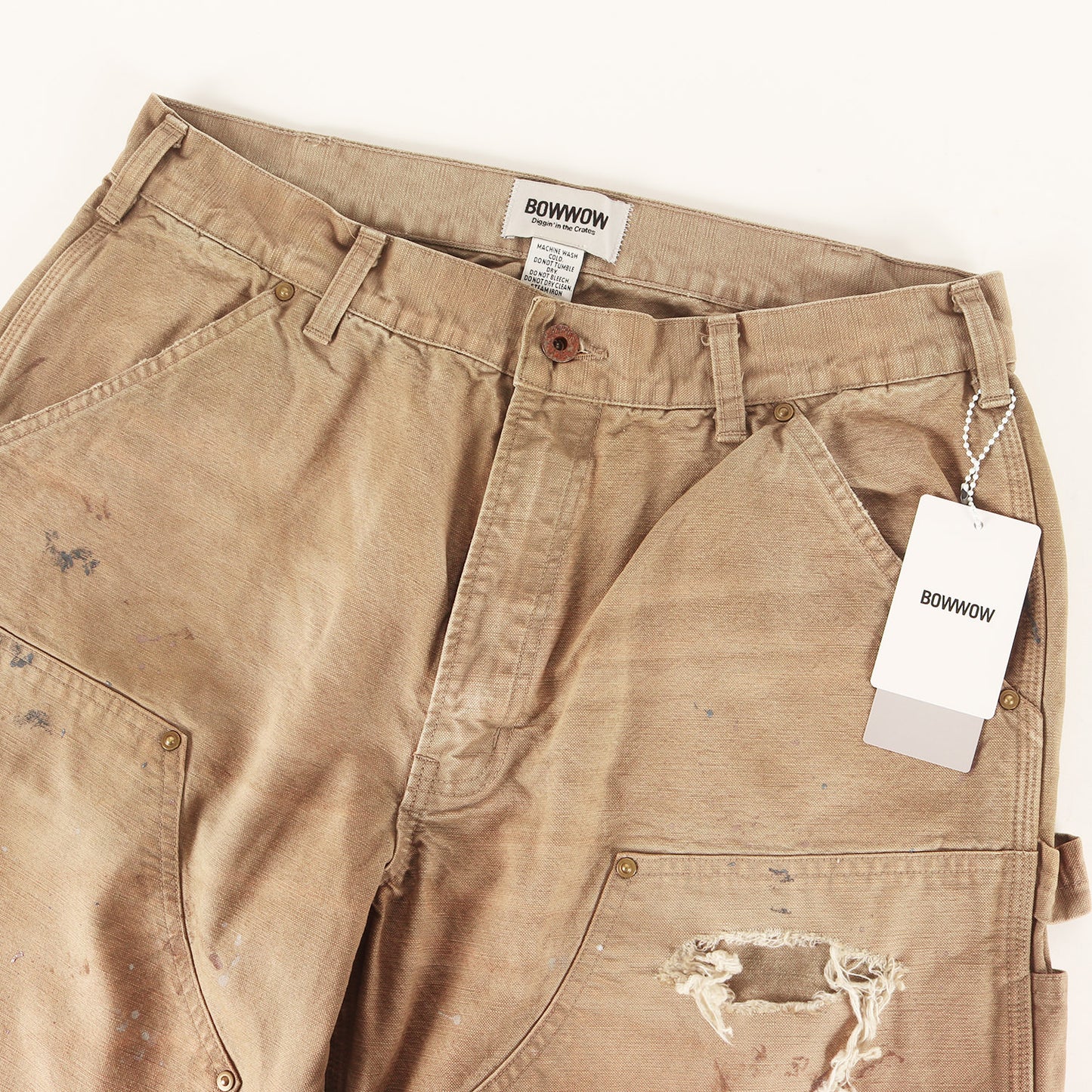 25AW ×BEAMS ヴィンテージ加工 ダブルニー ダック ペインターパンツ(DUCK PAINTER PANTS HARD AGED)