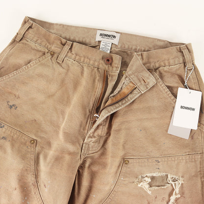 25AW ×BEAMS ヴィンテージ加工 ダブルニー ダック ペインターパンツ(DUCK PAINTER PANTS HARD AGED)
