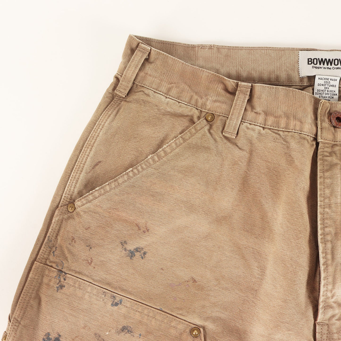 25AW ×BEAMS ヴィンテージ加工 ダブルニー ダック ペインターパンツ(DUCK PAINTER PANTS HARD AGED)
