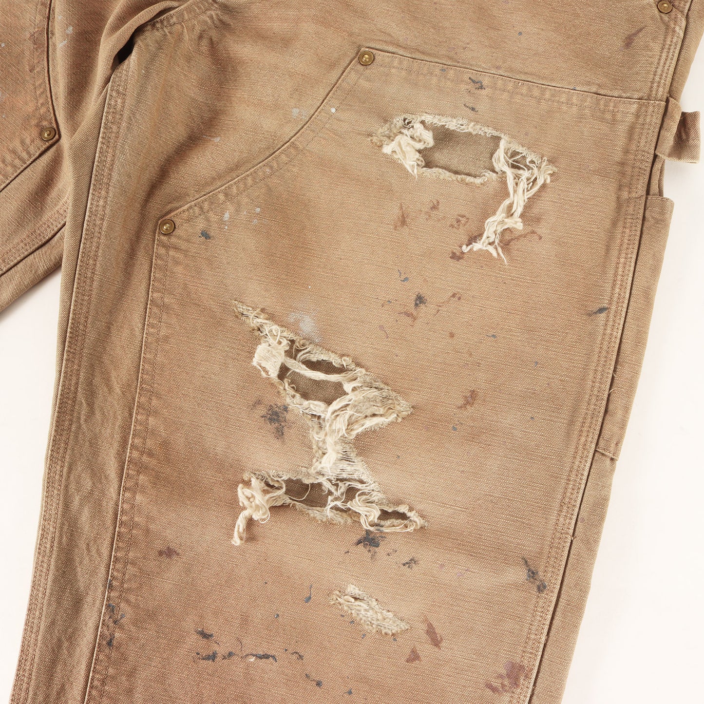 25AW ×BEAMS ヴィンテージ加工 ダブルニー ダック ペインターパンツ(DUCK PAINTER PANTS HARD AGED)