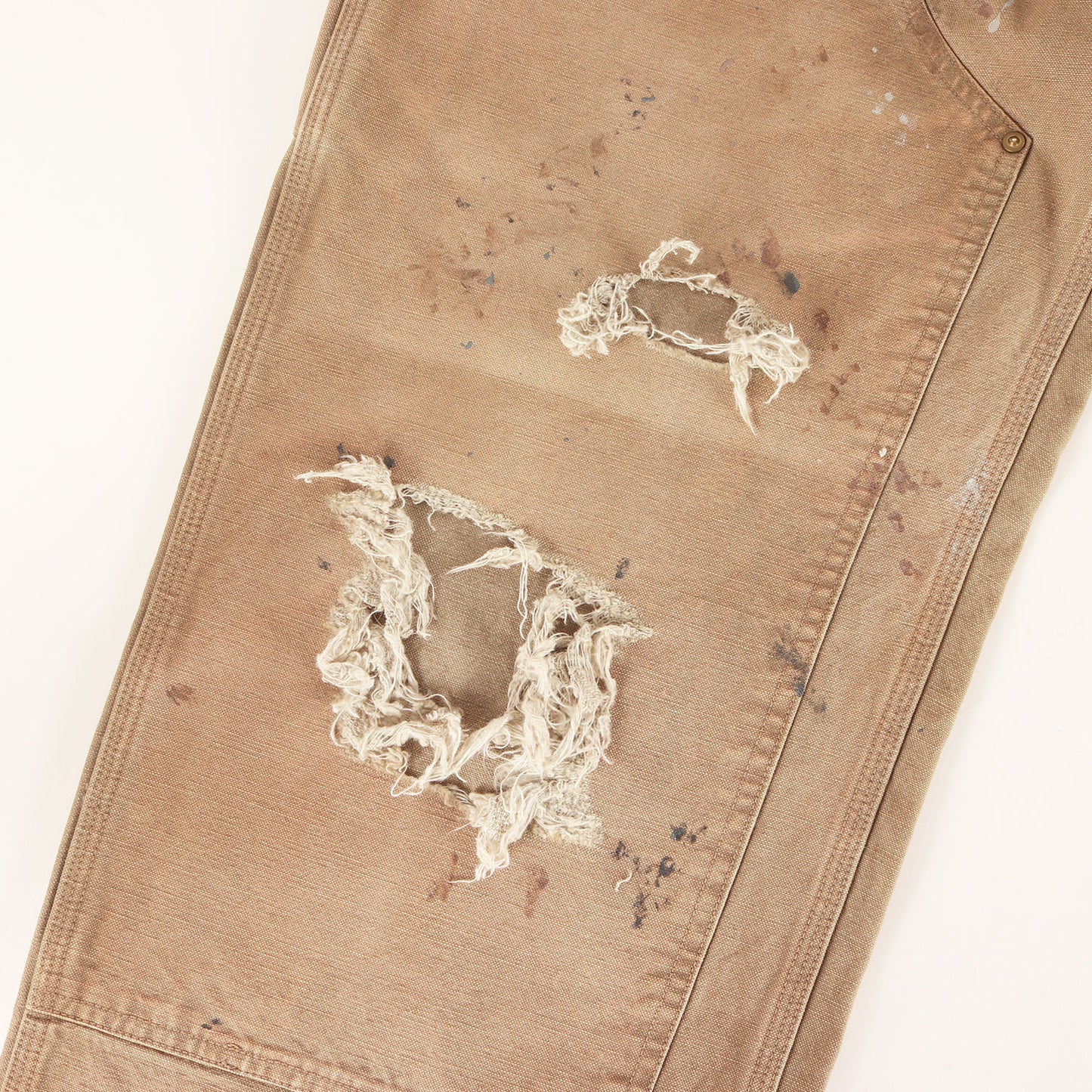 25AW ×BEAMS ヴィンテージ加工 ダブルニー ダック ペインターパンツ(DUCK PAINTER PANTS HARD AGED)