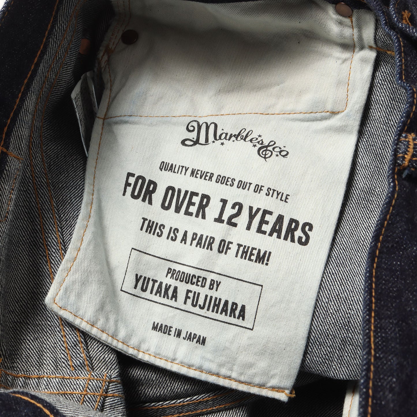 21SS 受注限定 ×BerBerJin 藤原裕 1940年モデル シンチバック付き デニムパンツ(1940 Denim Pants)