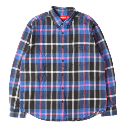 23AW タータンチェック ボタンダウン フランネルシャツ (Plaid Flannel Shirt)