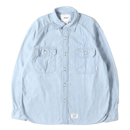24AW バイオブリーチ加工 シャンブレーシャツ(CB / LS / COTTON. CHAMBRAY)