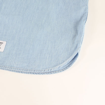 24AW バイオブリーチ加工 シャンブレーシャツ(CB / LS / COTTON. CHAMBRAY)