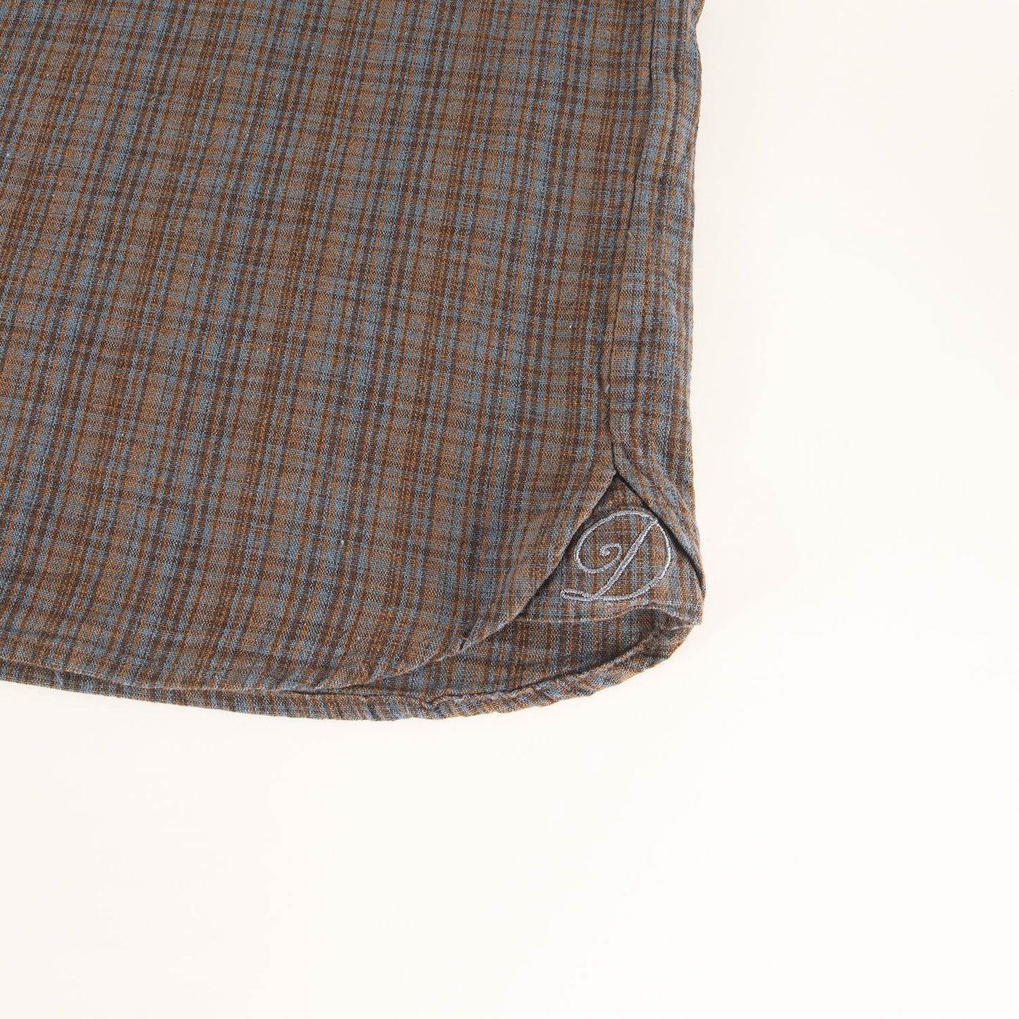 25AW オーバーサイズ チェック フェイクプルオーバー シャツ(Bro Shirt)