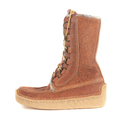 ムートンライニング レザー モカシン ロングブーツ(TRACKER BOOTS-FOLK)