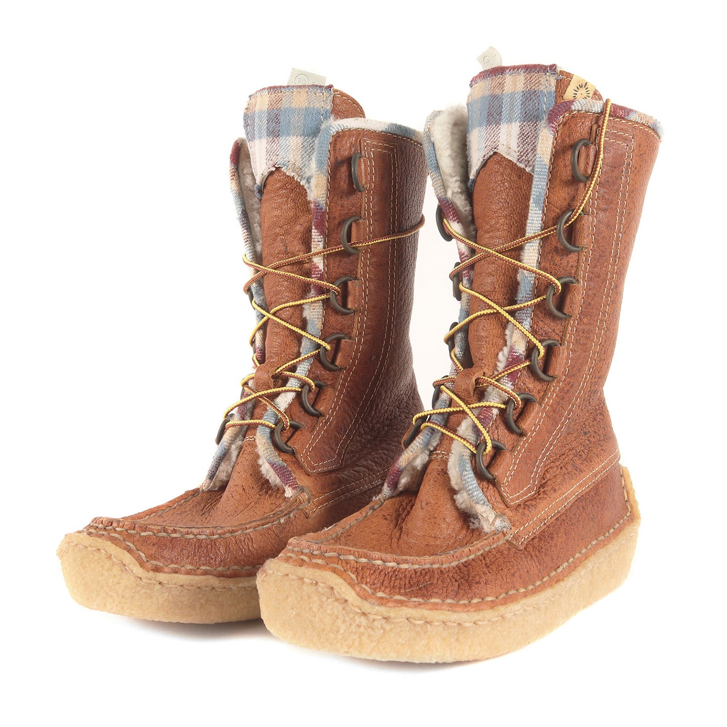 ムートンライニング レザー モカシン ロングブーツ(TRACKER BOOTS-FOLK)