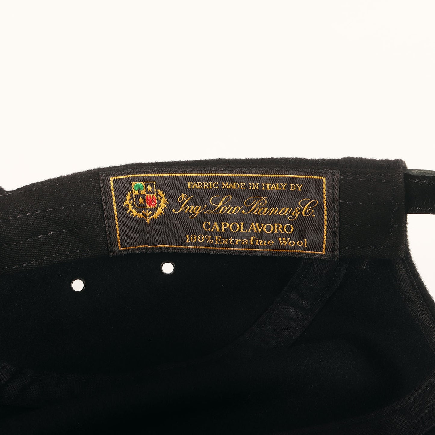 ×Loro Piana ウール BOXロゴ キャンプキャップ(Wool Camp Cap)