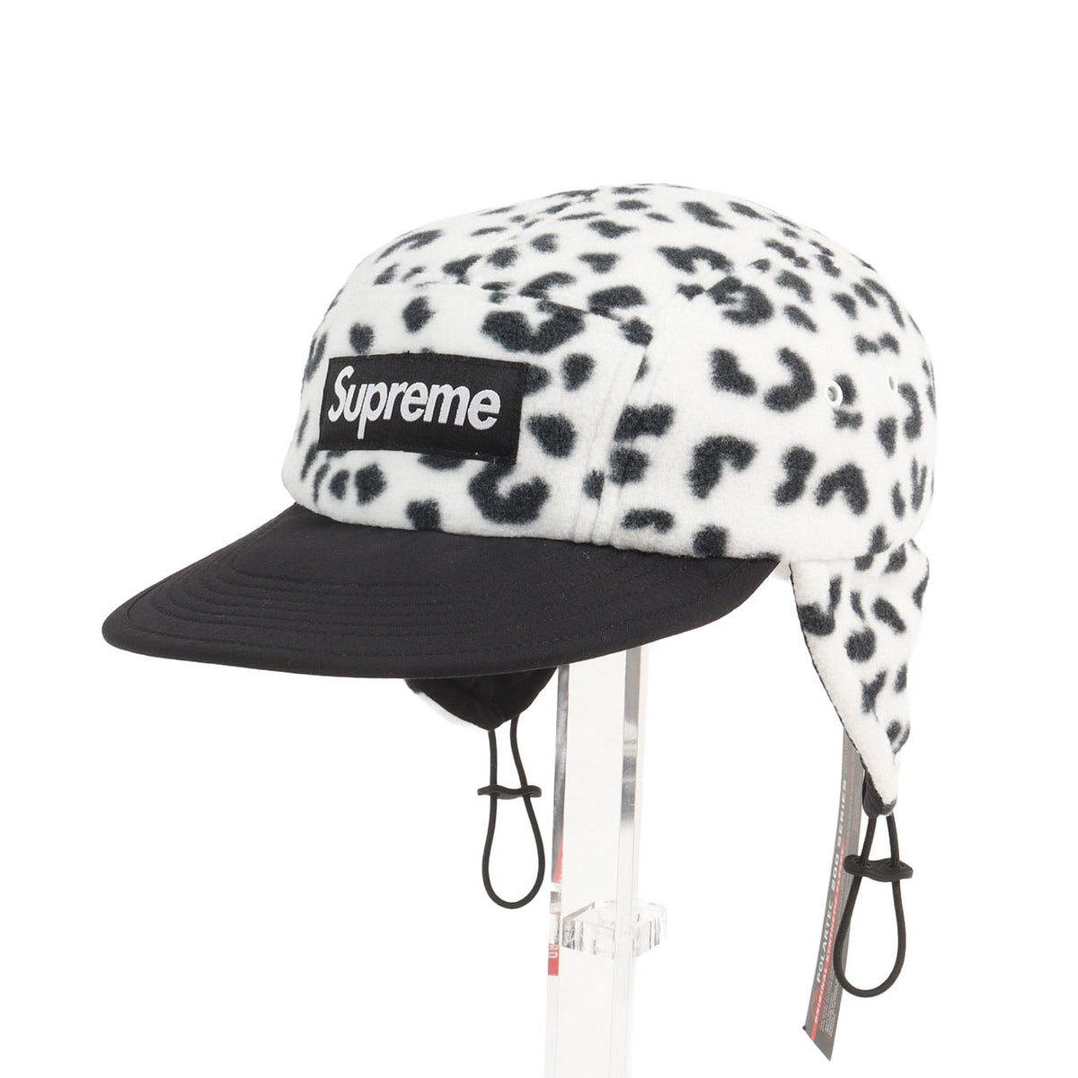 24AW レオパード柄 ポーラテックフリース イヤーフラップ付き キャンプキャップ(Polartec Earflap Camp Cap)