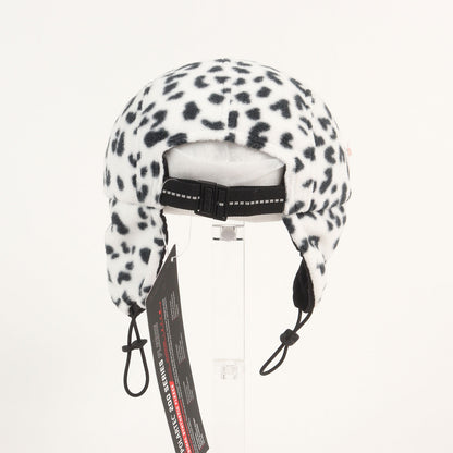 24AW レオパード柄 ポーラテックフリース イヤーフラップ付き キャンプキャップ(Polartec Earflap Camp Cap)