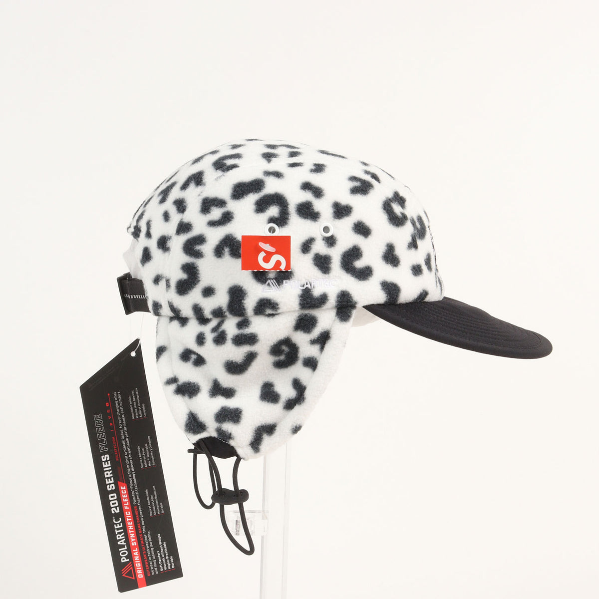 24AW レオパード柄 ポーラテックフリース イヤーフラップ付き キャンプキャップ(Polartec Earflap Camp Cap)