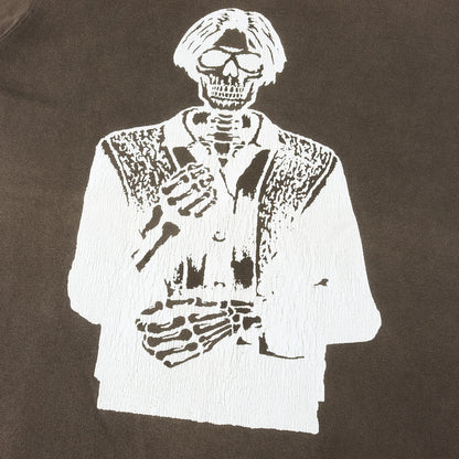 04SS ドリーム期 ダメージ加工 テレヴィジョン トム・ヴァーレイン スカル Tシャツ