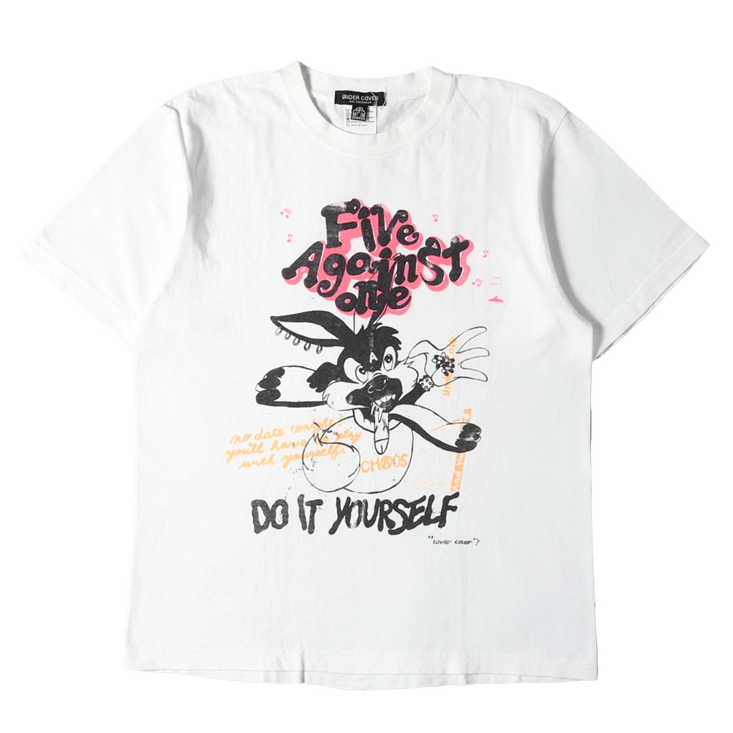 00s ×VANDALIZE FIVE AGAINST 手刷りプリント Tシャツ